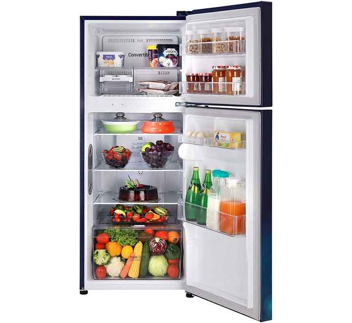 LG 260 Litres 2 Star Frost Free Inverter Double Door Refrigerator (Convertible GL-S292RBCY.DBCZEB Blue Charm)